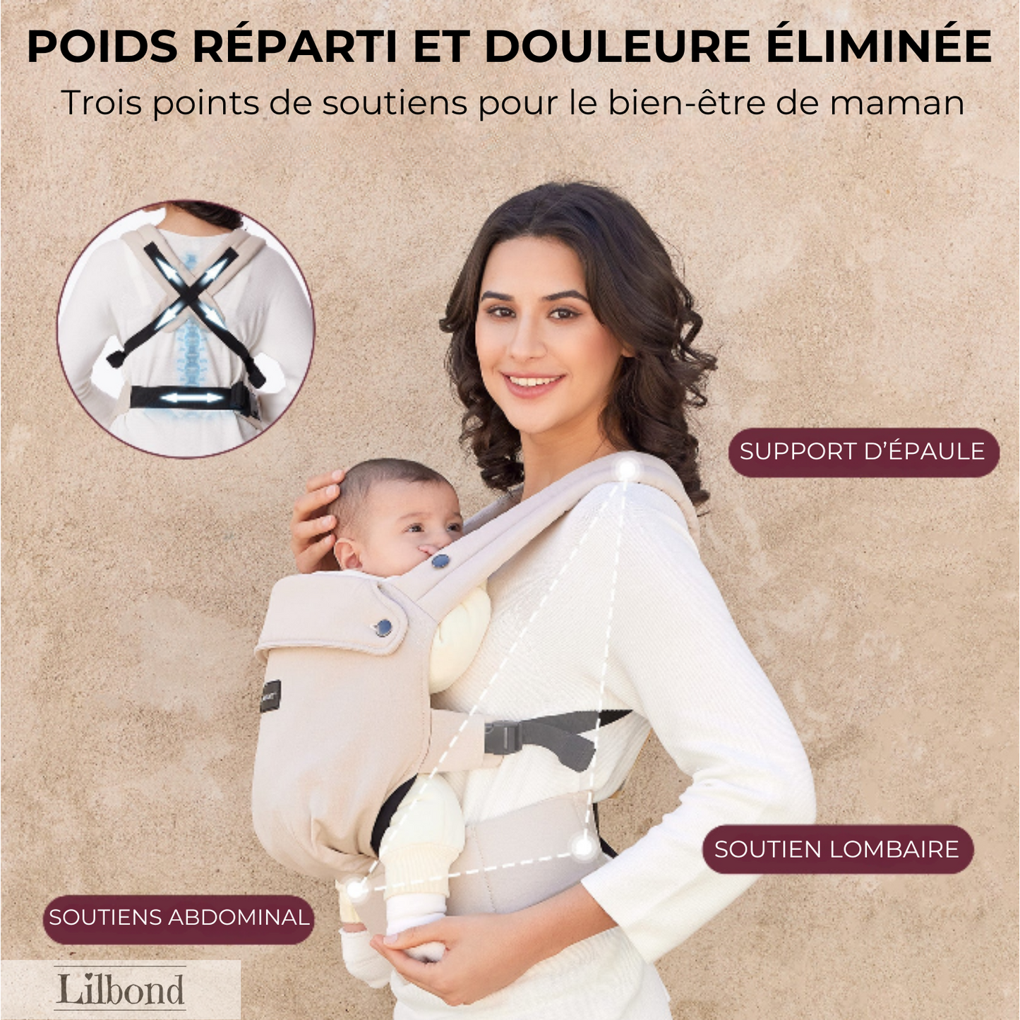 Porte-bébé 3-en-1 LILBOND™